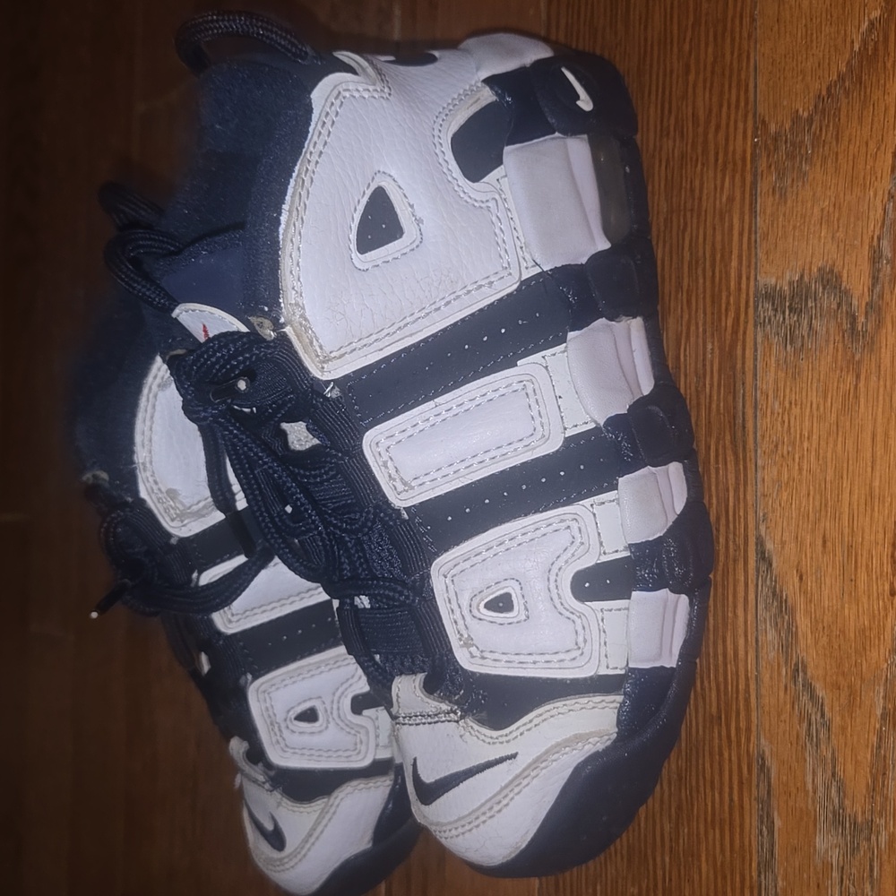 Nike Air More Uptempo 96 'Olympic'. Kids Size 13c. - Picture 2 of 6